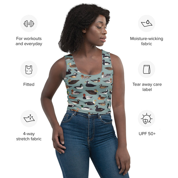 Ducks Sleeveless Crop Top
