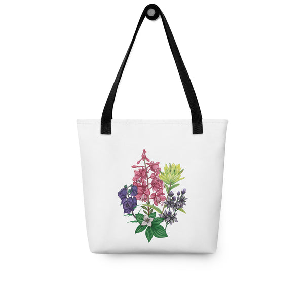 Alaska Wildflowers Tote Bag