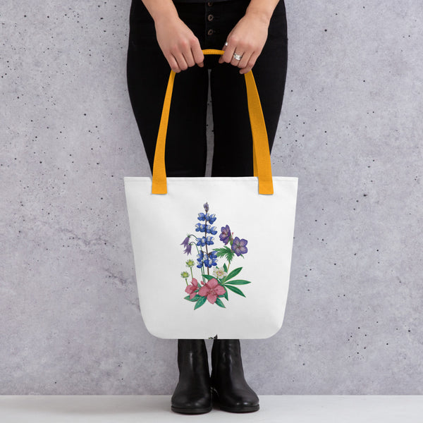 Alaska Wildflowers Tote Bag