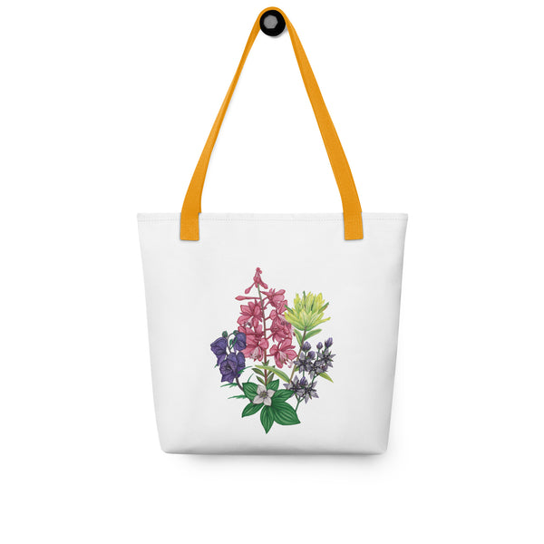 Alaska Wildflowers Tote Bag