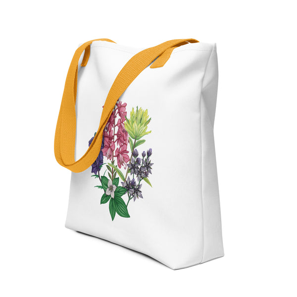 Alaska Wildflowers Tote Bag