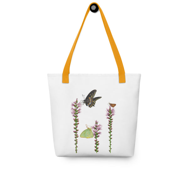 Butterflies on Blazing Stars Tote Bag