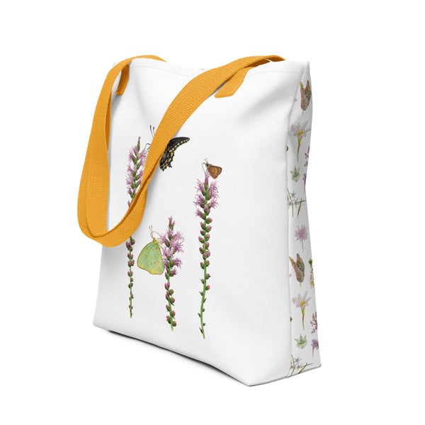 Butterflies on Blazing Stars Tote Bag