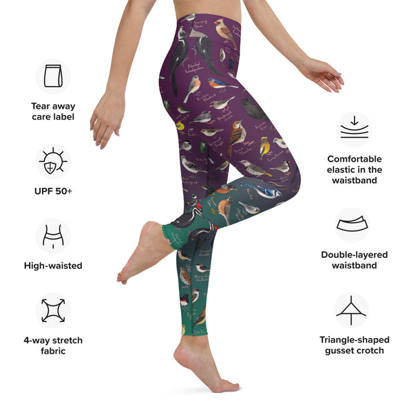 Backyard Birds (Eastern US) All-Over Print XS-XL Leggings