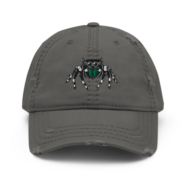 Jumping Spider Distressed Dad Hat