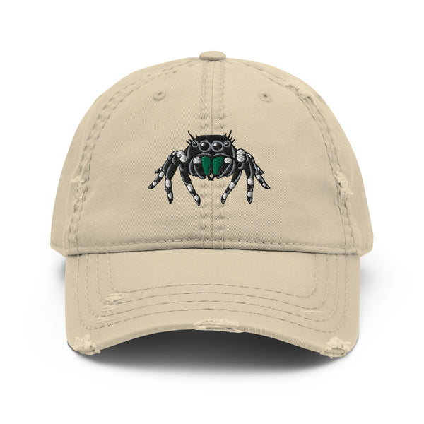 Jumping Spider Distressed Dad Hat