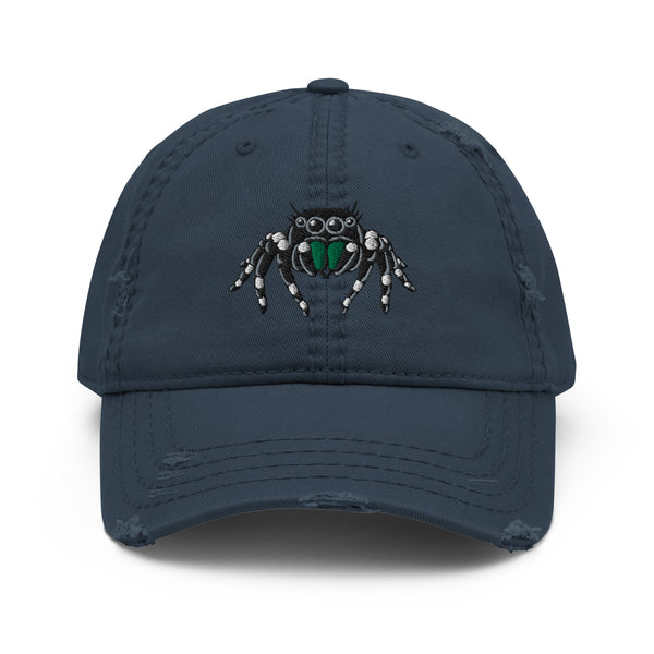 Jumping Spider Distressed Dad Hat