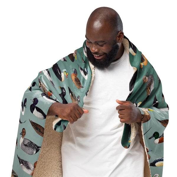 Ducks Sherpa Blanket (Vertical)