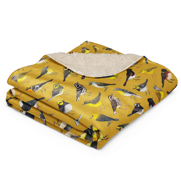 Warblers Sherpa Blanket (Vertical)