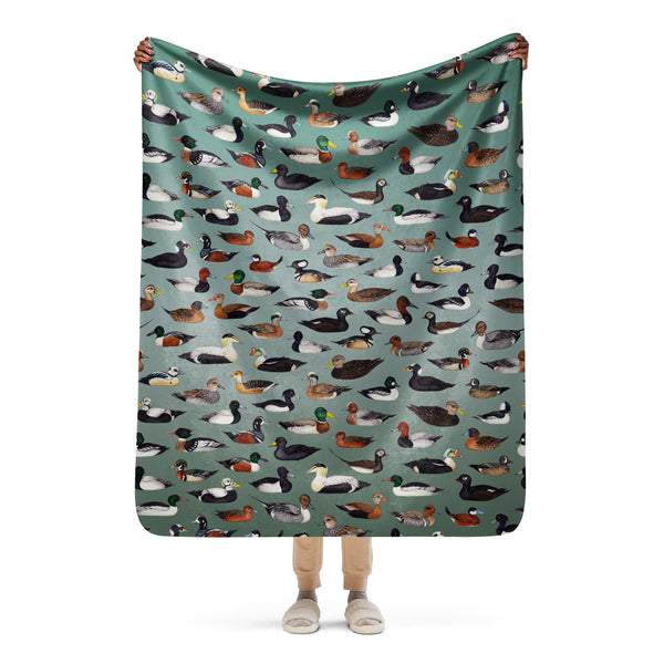 Ducks Sherpa Blanket (Vertical)