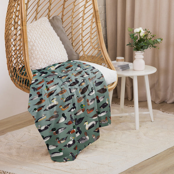 Ducks Sherpa Blanket (Vertical)