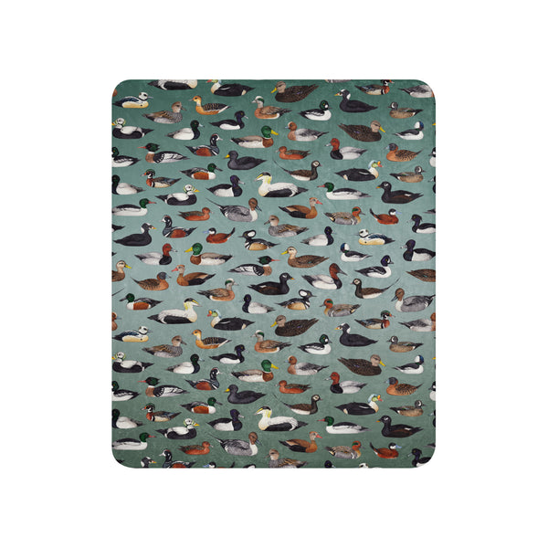 Ducks Sherpa Blanket (Vertical)