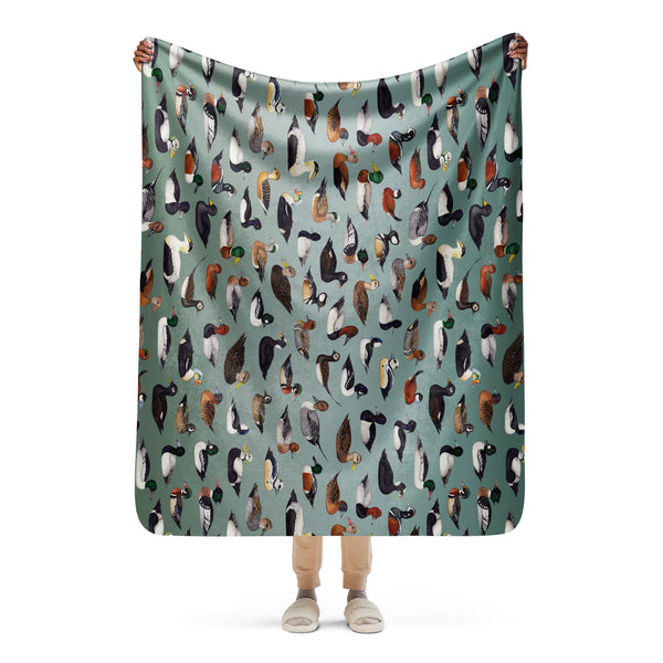 Ducks Sherpa Blanket (Horizontal)