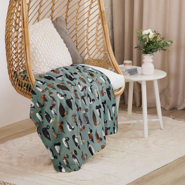 Ducks Sherpa Blanket (Horizontal)