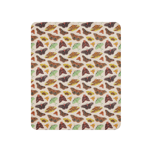 Moths Sherpa Blanket (Vertical)