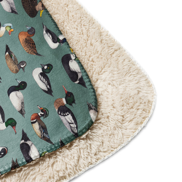 Ducks Sherpa Blanket (Horizontal)