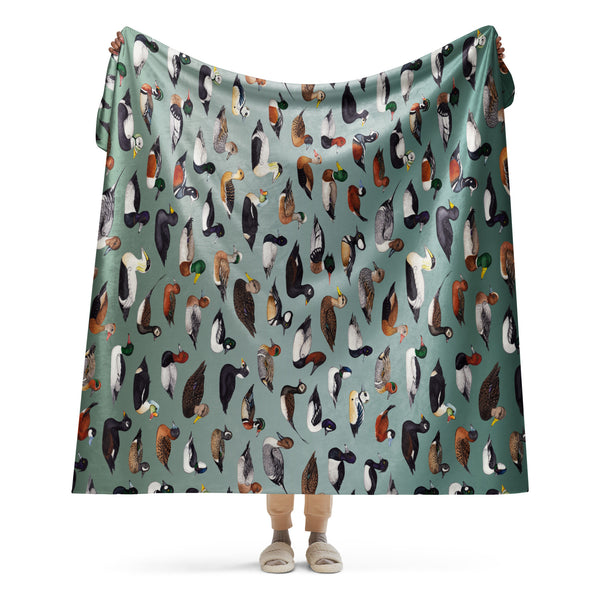 Ducks Sherpa Blanket (Vertical)