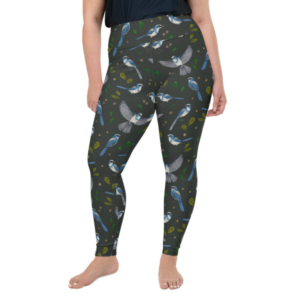 Florida Scrub-Jay All-Over Print 2XL-6XL Leggings