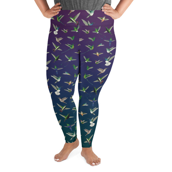 Hummingbirds in Flight All-Over Print 2XL-6XL Leggings