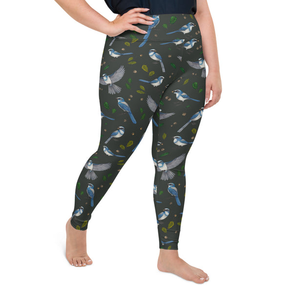 Florida Scrub-Jay All-Over Print 2XL-6XL Leggings