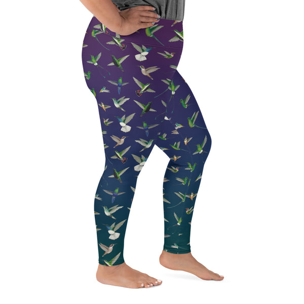 Hummingbirds in Flight All-Over Print 2XL-6XL Leggings