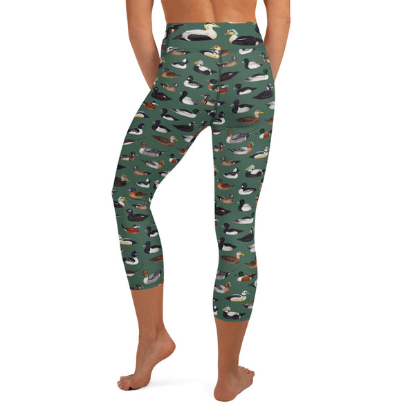 Ducks All-Over Print XS-XL Capri Leggings