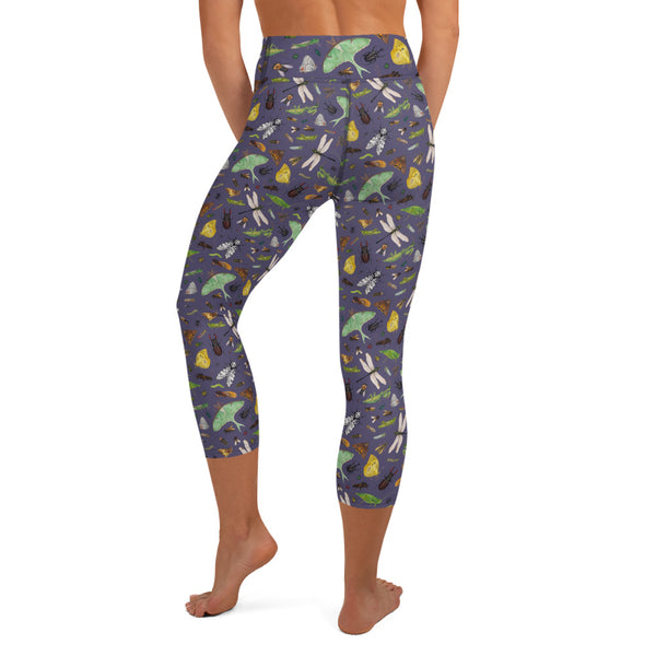 Insects All-Over Print XS-XL Capri Leggings