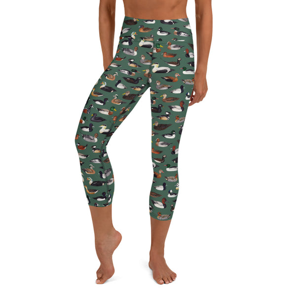 Ducks All-Over Print XS-XL Capri Leggings