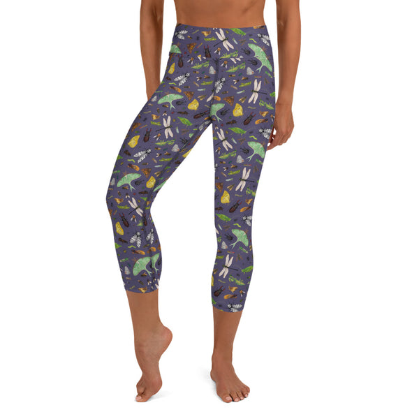 Insects All-Over Print XS-XL Capri Leggings