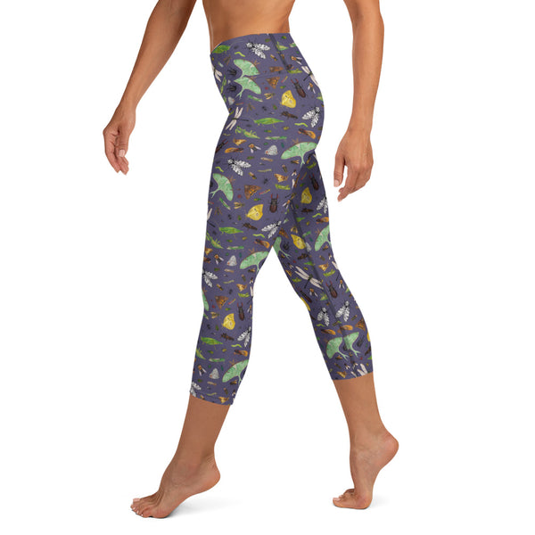 Insects All-Over Print XS-XL Capri Leggings