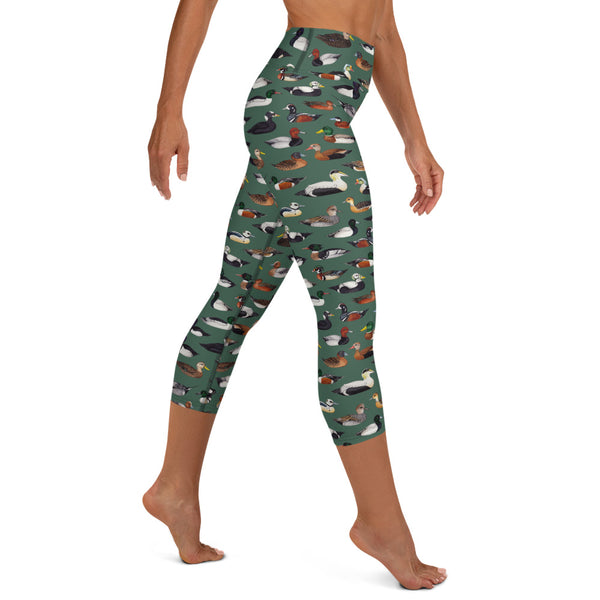 Ducks All-Over Print XS-XL Capri Leggings