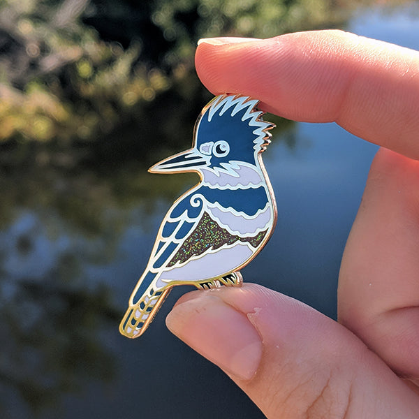Kingfisher Enamel Pin
