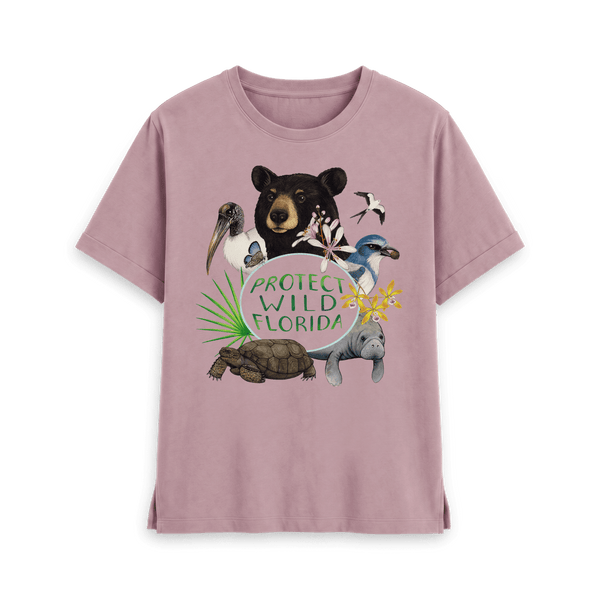 Mauve Printed T-shirt Front