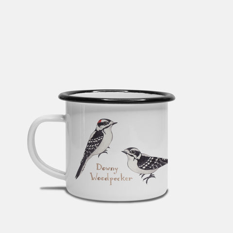 Downy & Hairy Woodpeckers 10 oz. Camp Mug