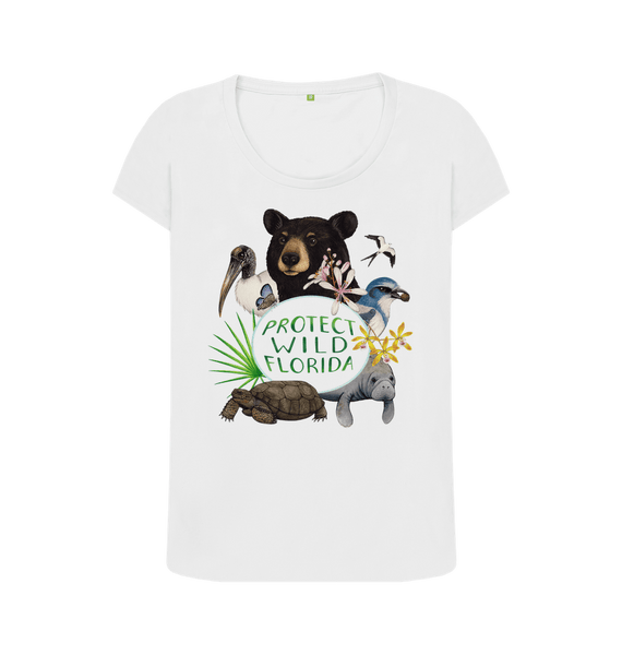 White Printed T-shirt Front
