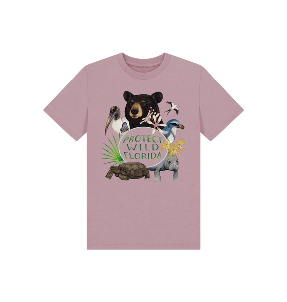 Mauve Protect Wild Florida Kids T-Shirt