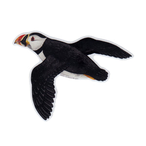 Atlantic Puffin Flying Vinyl Sticker