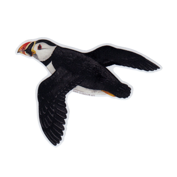 Atlantic Puffin Flying Vinyl Sticker