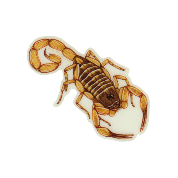 Hentz Striped Scorpion Glow in the Dark Vinyl Sticker