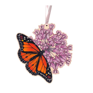 Monarch on Common Milkweed Ornament