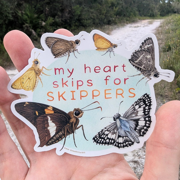 "My Heart Skips for Skippers" Vinyl Sticker