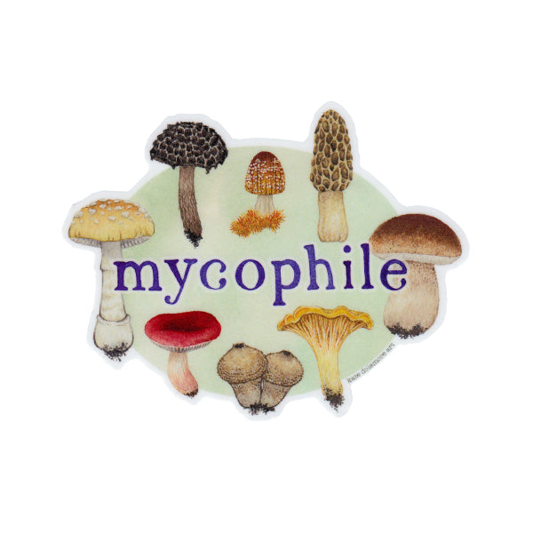 Mycophile Mushrooms Vinyl Sticker