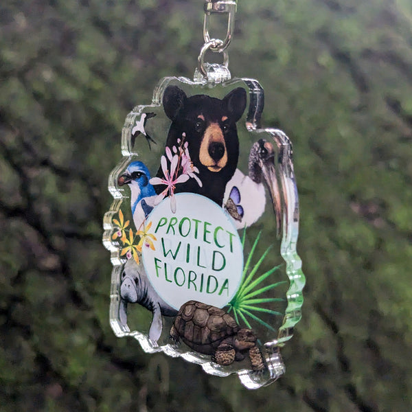 Protect Wild Florida Keychain