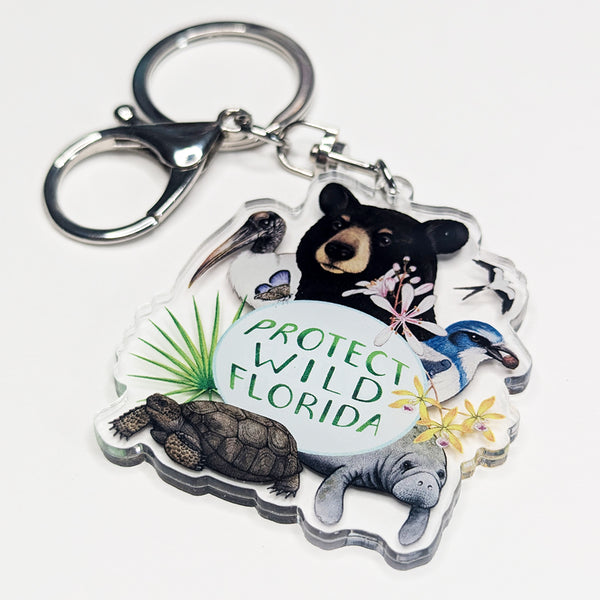 Protect Wild Florida Keychain