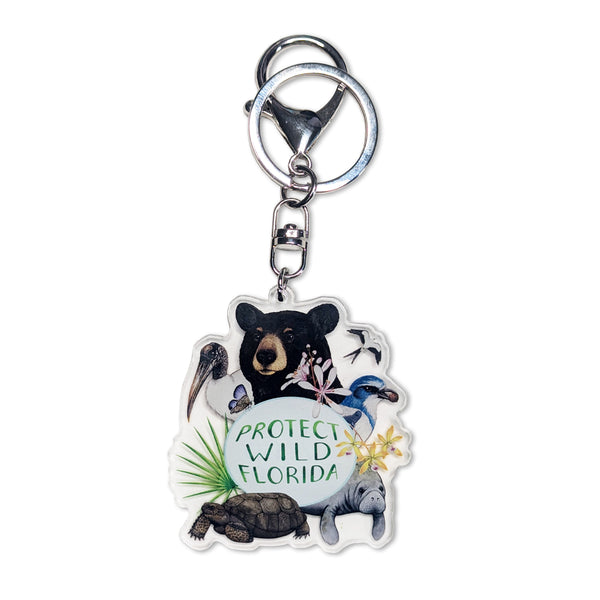 Protect Wild Florida Keychain