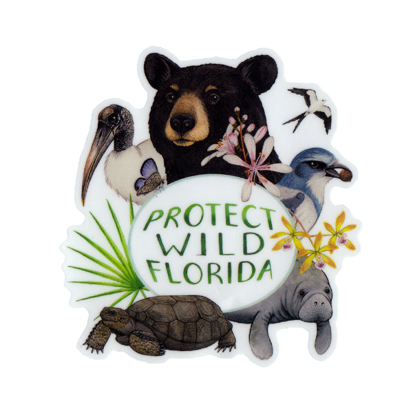 Protect Wild Florida Vinyl Sticker