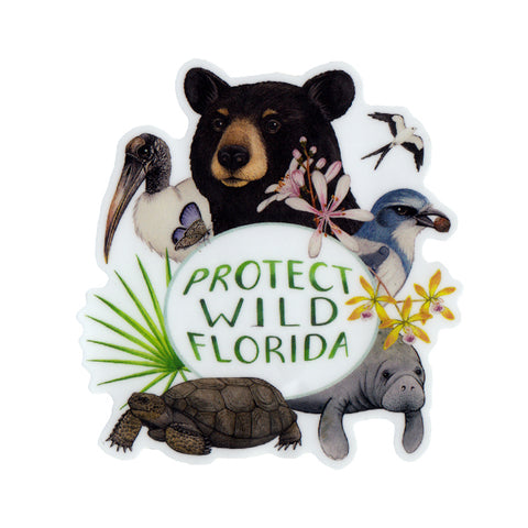 Protect Wild Florida Vinyl Sticker