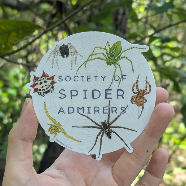 "Society of Spider Admirers" Vinyl Sticker
