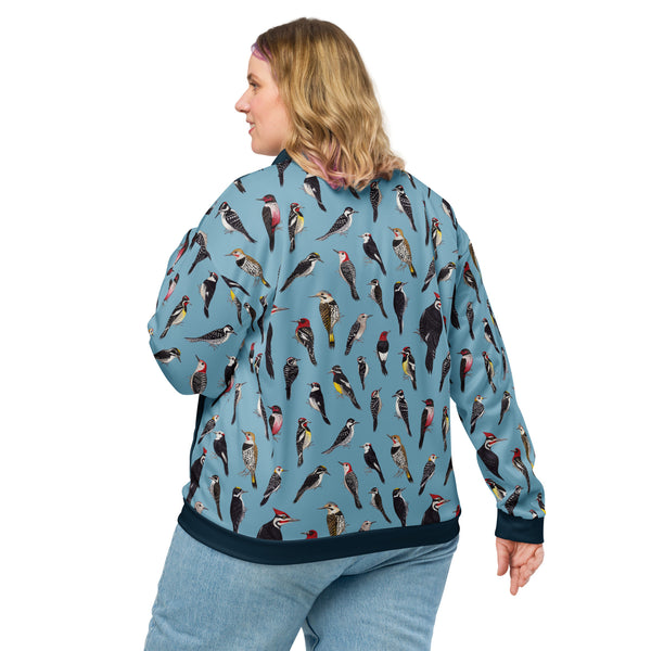 Woodpeckers (Blue) Unisex Jacket