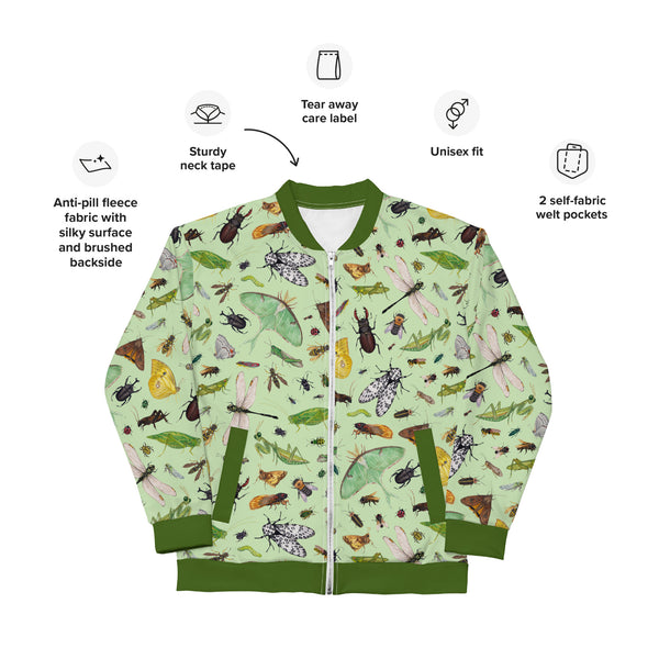 Insects (Green) Unisex Jacket